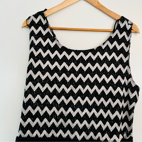 Plus Size 2X Brand new silver and black cocktail dress - Picture 5 of 5